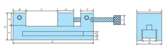 KRASNİC 200 x 270 mm MVM Süper Hassas Tezgah Mengenesi